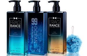 Мужской гель для душа с эффектом удаления клещей и наборы одежды мужской гель для душа очищающий ароматический контроль жира 500 мл/г агарвуд BLUE MAN