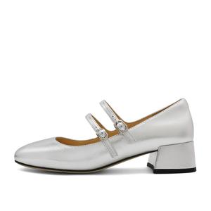 Туфли Мэри Джейн женские серебряный Belle, серебряный