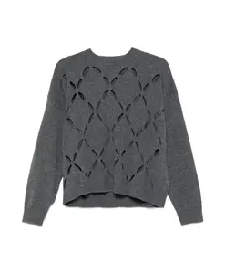 Серый шерстяной свитер AW25 Liu Jo, серый