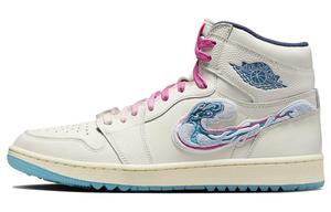 Jordan Air Jordan 1 винтажные баскетбольные кроссовки женские, White/Pink