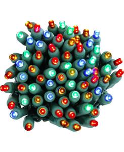 Электрическая гирлянда из 70 светодиодов для внутреннего и наружного использования, ширина светодиодов 5 мм, длина 22 фута (6,6 м) Sunnydaze Decor, мультколор