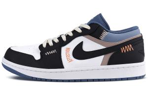 Jordan Износостойкие, антискользящие, амортизирующие, низкие винтажные баскетбольные кроссовки Air 1, черные, мужские