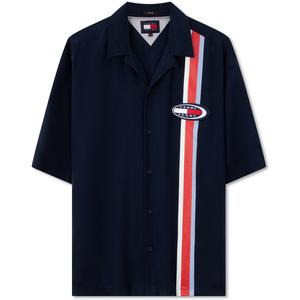 Tommy Hilfiger Мужская рубашка темно-синего цвета