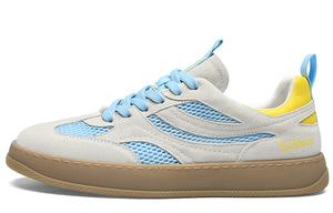 Кроссовки для скейтбординга мужские, низкие, серо-зеленые Cabbeen, Beige Gray/Blue