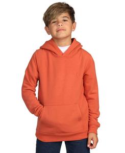 Детская толстовка с капюшоном из замшевого флиса Tailorbyrd, Burnt orange