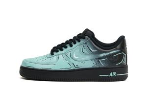 Nike Кроссовки Air Force 1 с амортизацией и устойчивостью к ударам низкие для скейтборда унисекс black green