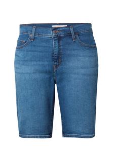 Узкие джинсы Levi's Plus Shaping Bermuda Shorts, темно-синий