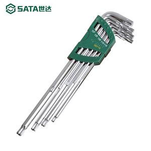 SATA 9716 Набор ключей-цветков с удлиненной шаровой головкой, 9 предметов