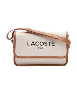 Сумка через плечо из парусины Heritage, натуральный коричневый цвет Lacoste, белый