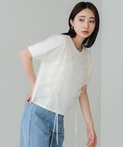 Футболка из тюля со сборками