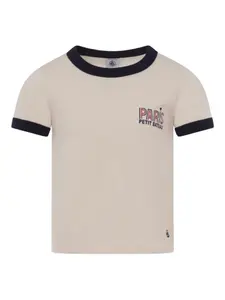 Футболка с круглым вырезом и логотипом Petit Bateau, нейтральный