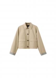 MANGO TEEN Межсезонная куртка 'Noor' в цвете беж, темный беж