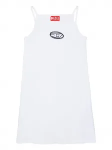Платье на тонких бретелях Diesel Kids, белый
