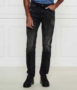 Джинсы мужские Hugo 708 с эффектом потертости, черный