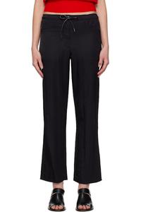 Черные нейлоновые брюки для отдыха на шнурке Nothing Written