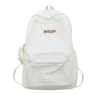 OUZIHUANG Рюкзак унисекс Ouzihuang, Розовый с подвеской