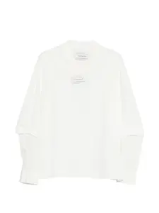 Футболка с многослойным дизайном Feng Chen Wang, белый