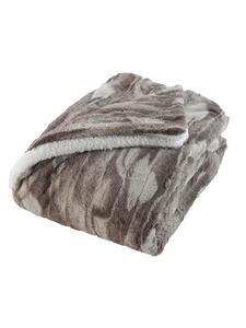 Плюшевое одеяло серого цвета Douceur d’Intérieur