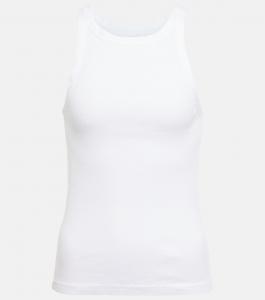 Вязаная майка Jennifer в рубчик NILI LOTAN, белый