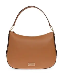 Кожаная сумка через плечо Kate Spade, коричневый