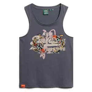 Футболка без рукавов Superdry Vl Tokyo Scoop, серый