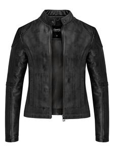 Кожаная куртка REPUBLIX, черный