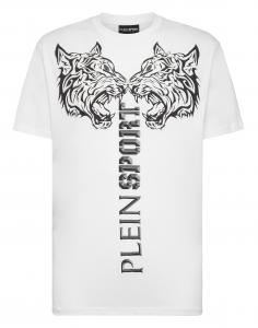 Plein Sport Футболка 'Tiger' в белом цвете