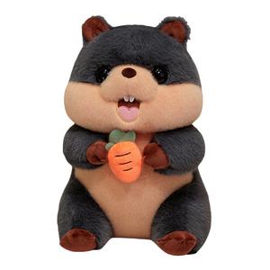 Плюшевая игрушка сурок 25см/40см высота MLING, серый