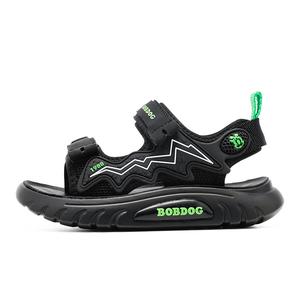 Детские сандалии с низким верхом, нескользящие и дышащие BOBDOG, черный
