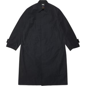 Stüssy однобортное пальто Stussy, черный