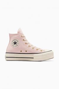 Замшевые кеды Chuck Taylor All Star Lift Converse, розовый