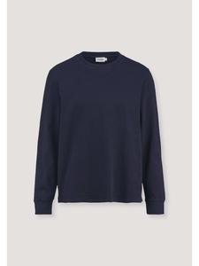 Hessnatur Рубашка с длинными рукавами темно-синего цвета