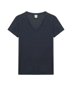 Футболка Apolline из темно-синего льна Ines De La Fressange Paris, синий