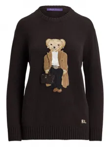 Кашемировый свитер Polo Bear Ralph Lauren Collection, коричневый