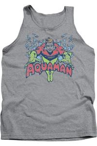 Майка для взрослых DC Comics Splish Splash Gildan, цвет athletic heather