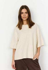 Футболка Soyaconcept Print T-shirt, Cream Combi/Beige