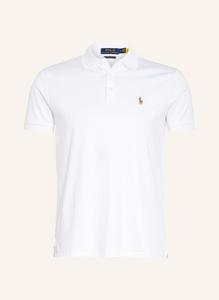 Рубашка поло POLO RALPH LAUREN Jersey Custom Slim Fit, белый