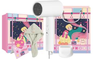 Фен для волос с отрицательными ионами H101 Mi, H101 White Festive Dry Hair Box