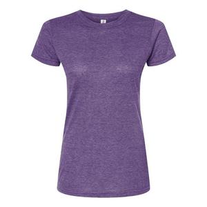 Tultex Женская футболка Slim Fit из полиэстера, цвет Heather Purple