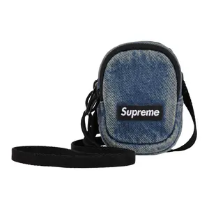 Supreme Хлопковая мини-сумка кросс-боди унисекс denim blue