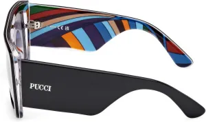 Женские солнцезащитные очки Pucci EP0230 05W черные/текстурированные 56/17/140 Emilio Pucci, black