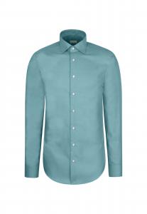 SEIDENSTICKER Деловая рубашка приталенного кроя в бирюзовом цвете