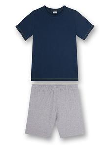 s.Oliver Пижама темно-синего/серого цвета
