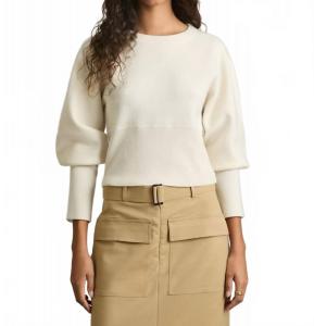 Элла свитер из шерсти с добавками в кремовом цвете Reiss