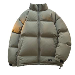 Пуховик женский с воротником стойкой и подкладкой из флиса WARRIOR, светло-army зеленый (90% cotton diy badge)