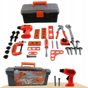 ЯЩИК ДЛЯ ИНСТРУМЕНТОВ, ДРЕЛЯ, НАБОР ДЛЯ ДЕТЕЙ «Сделай сам» bez marki
