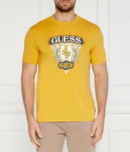 Футболка regular fit Guess Jeans, желтый