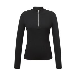 Женский свитер Deep Breath с небольшим воротником-трубой, молнией и длинными рукавами, серый