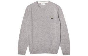 Кардиган из шерсти, водолазка LACOSTE, серый