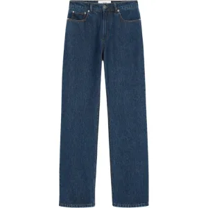 Хлопковые джинсы wide-leg AMIPARIS, indigo